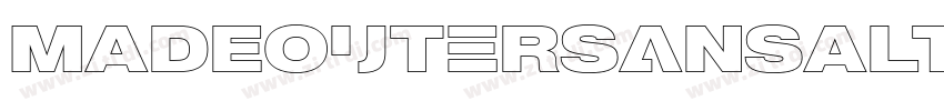 MADEOuterSansAlt Bla字体转换 MADEOuterSansAlt Bla字体转换